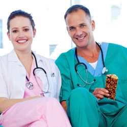 medical staff smiling